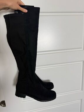 Unisa Black Over-the-Knee Stretch Boots